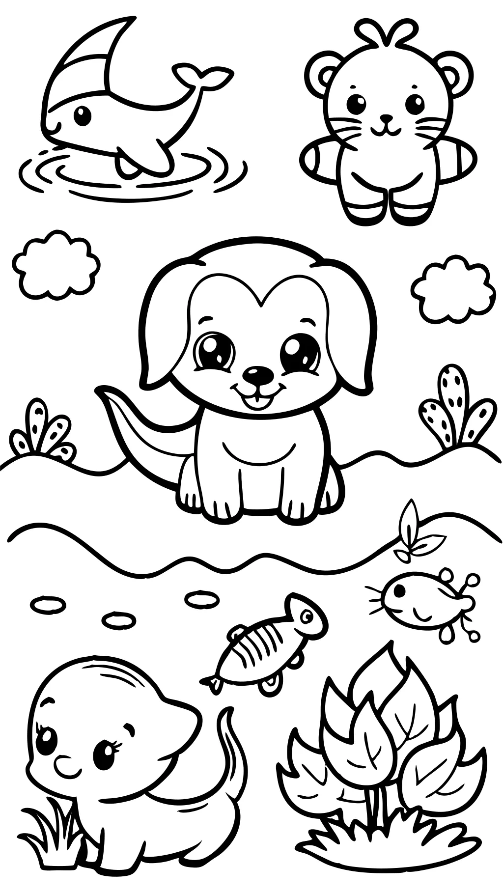 coloriages pour les animaux pour enfants